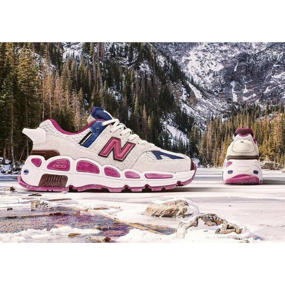 New Balance YURT Salehe Bembury Mens White Pink Blue MS574SA Sneakers 9.5 New DS - Picture 9 of 9
